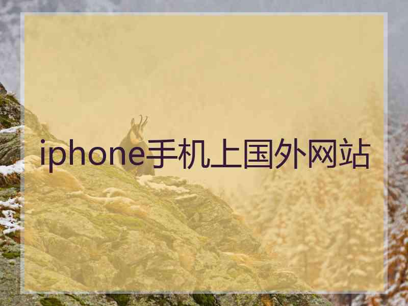 iphone手机上国外网站