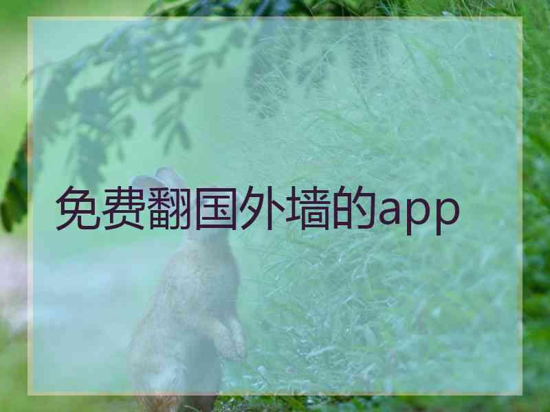 免费翻国外墙的app