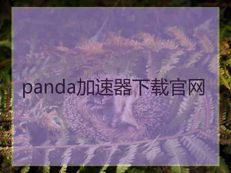 panda加速器下载官网