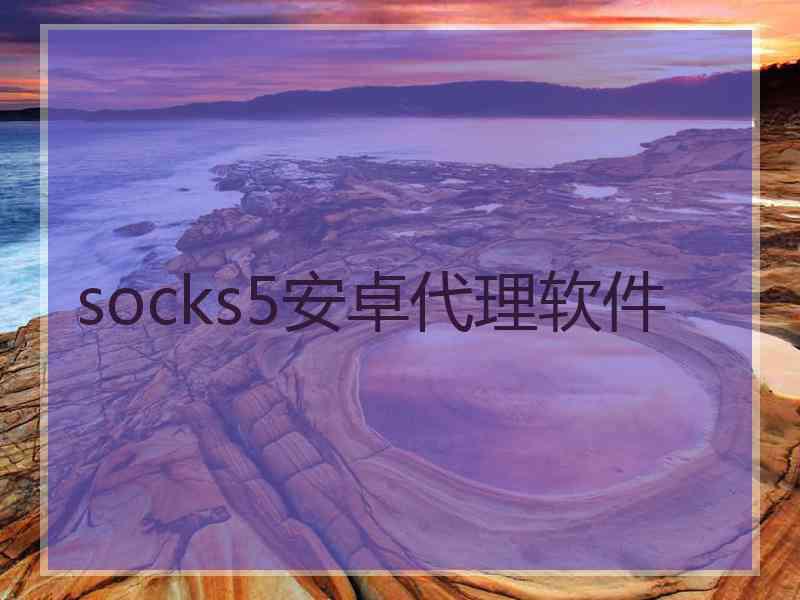 socks5安卓代理软件