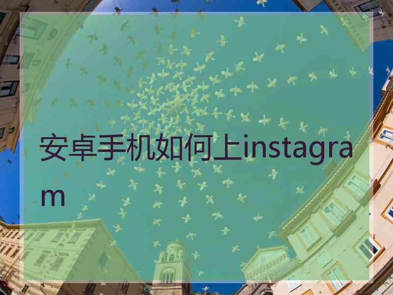 安卓手机如何上instagram