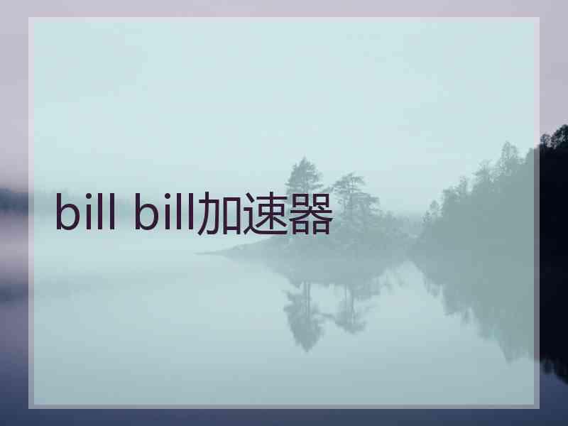 bill bill加速器