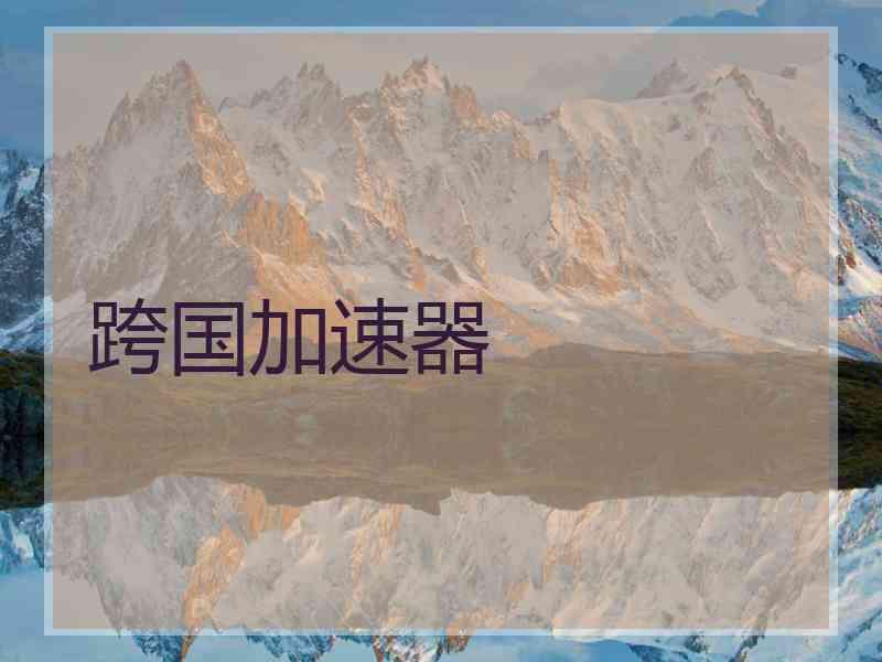 跨国加速器
