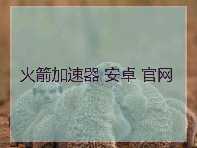 火箭加速器 安卓 官网