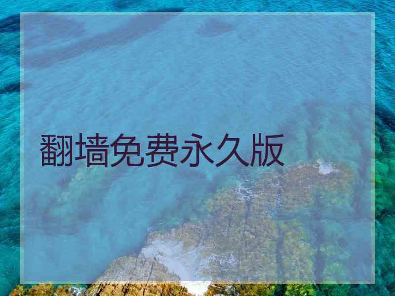 翻墙免费永久版