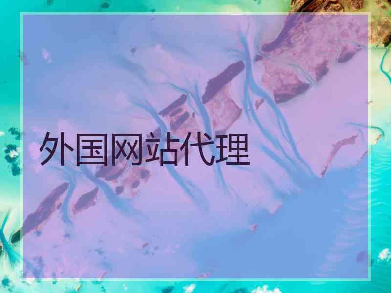 外国网站代理