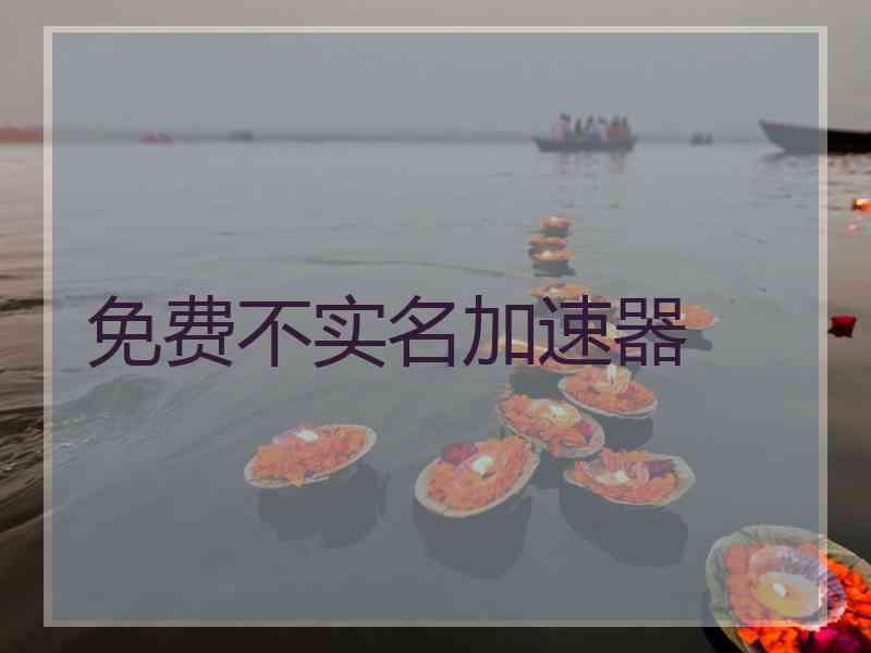 免费不实名加速器