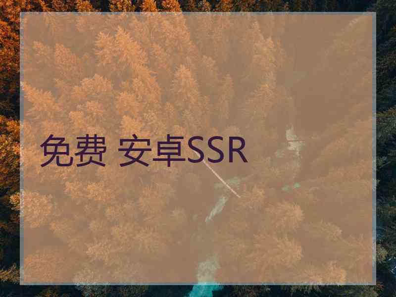 免费 安卓SSR