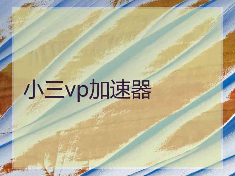 小三vp加速器