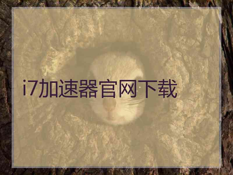 i7加速器官网下载