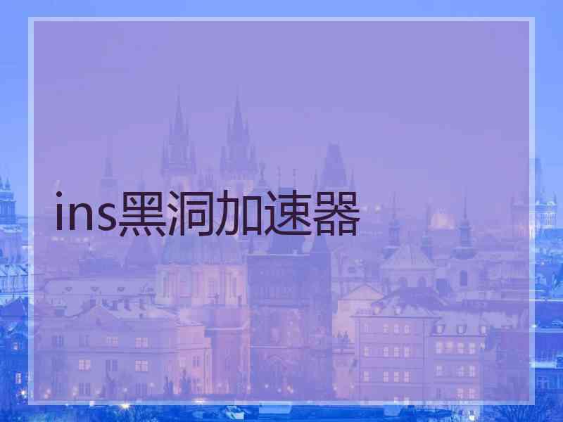 ins黑洞加速器