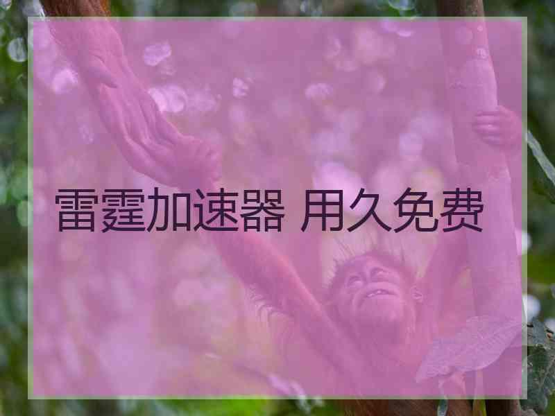 雷霆加速器 用久免费