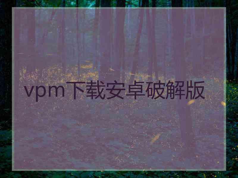 vpm下载安卓破解版