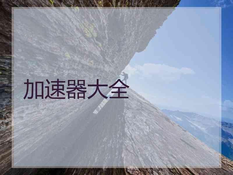 加速器大全