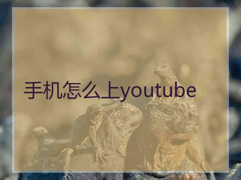手机怎么上youtube