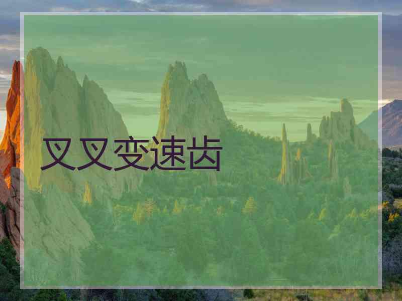 叉叉变速齿