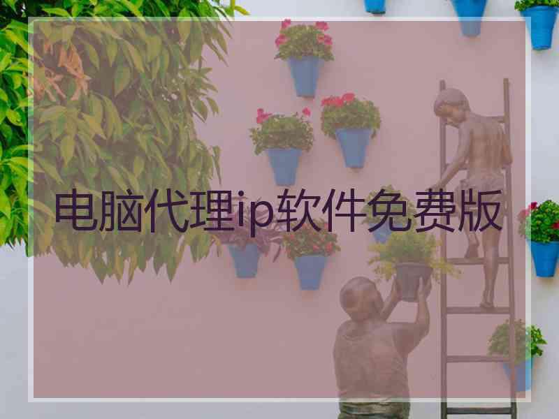 电脑代理ip软件免费版