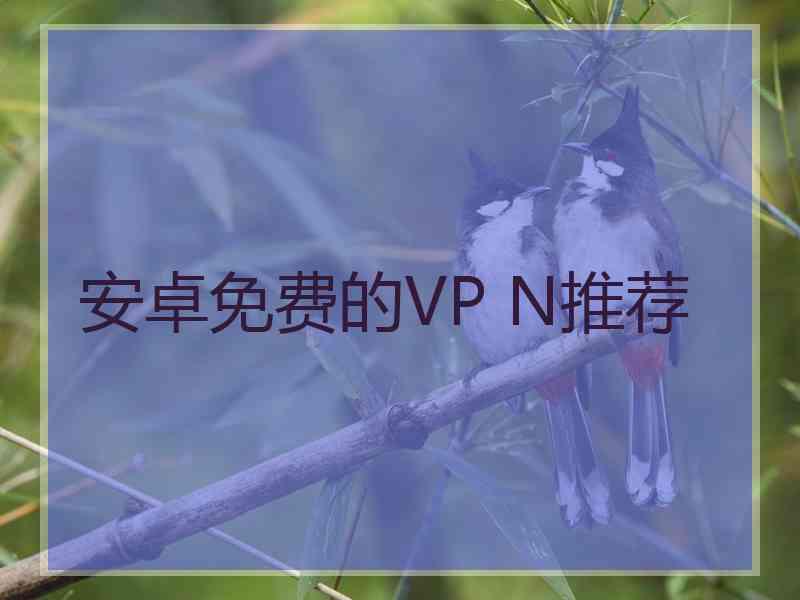 安卓免费的VP N推荐
