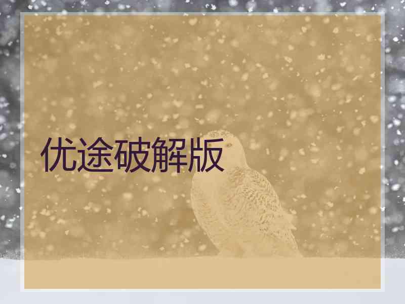 优途破解版