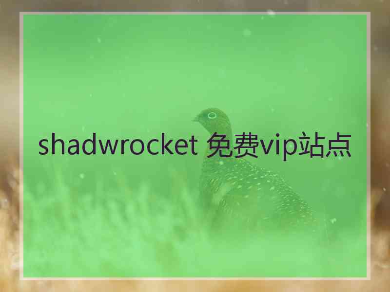 shadwrocket 免费vip站点