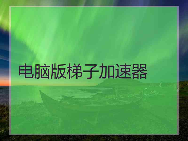 电脑版梯子加速器