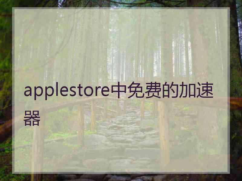 applestore中免费的加速器