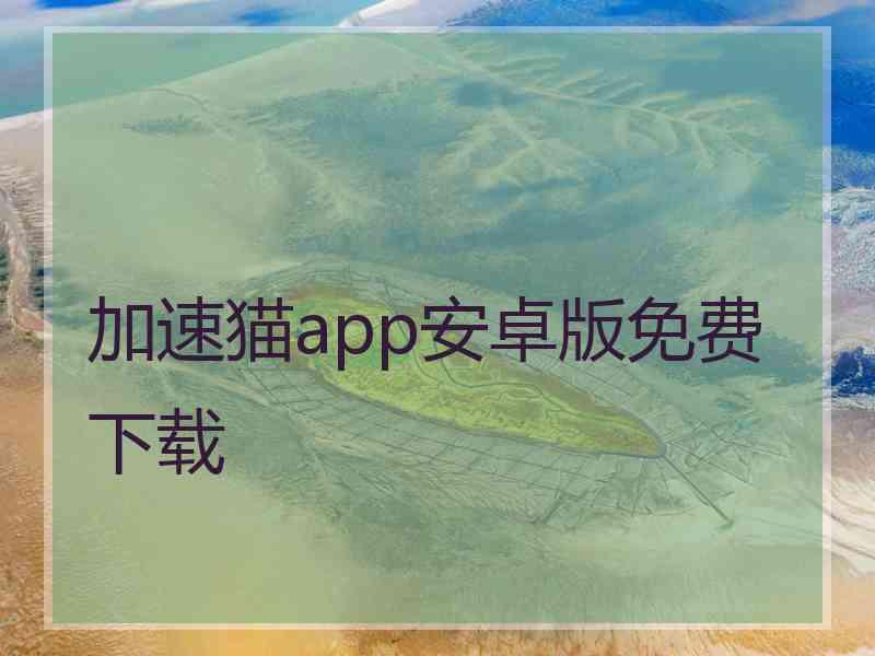 加速猫app安卓版免费下载