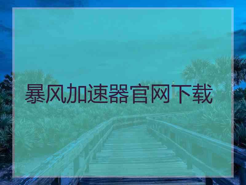 暴风加速器官网下载