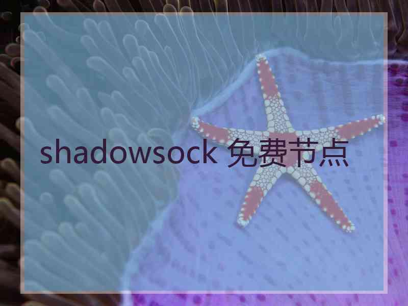 shadowsock 免费节点