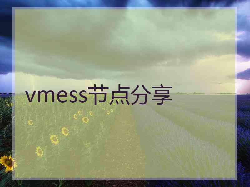 vmess节点分享