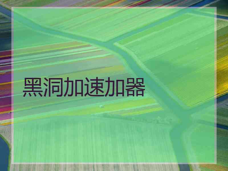 黑洞加速加器
