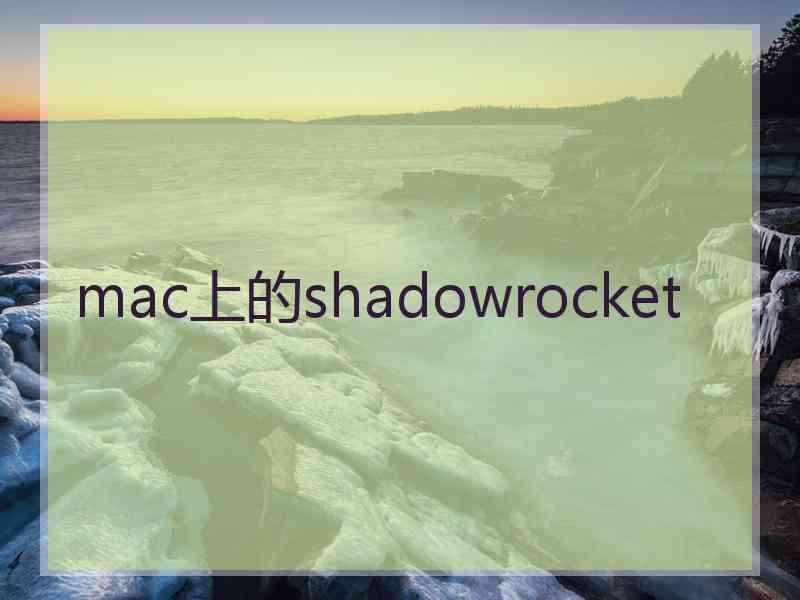 mac上的shadowrocket