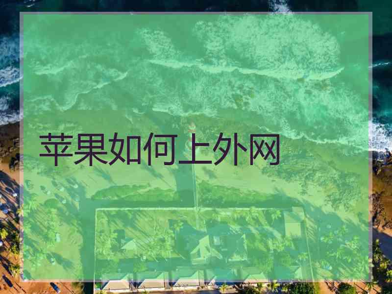 苹果如何上外网