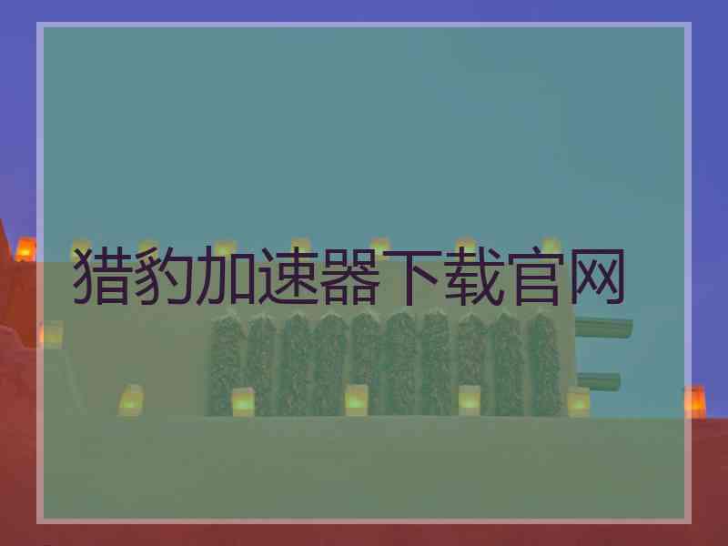 猎豹加速器下载官网