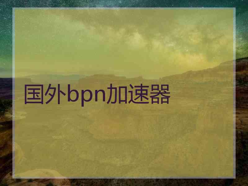 国外bpn加速器