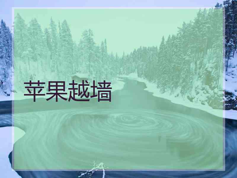 苹果越墙