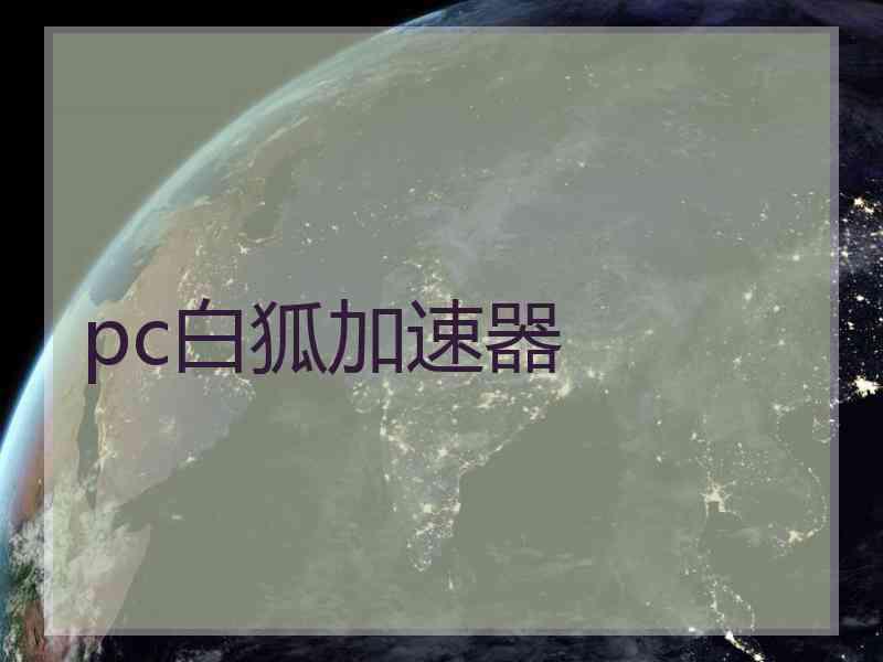 pc白狐加速器