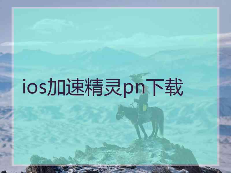 ios加速精灵pn下载