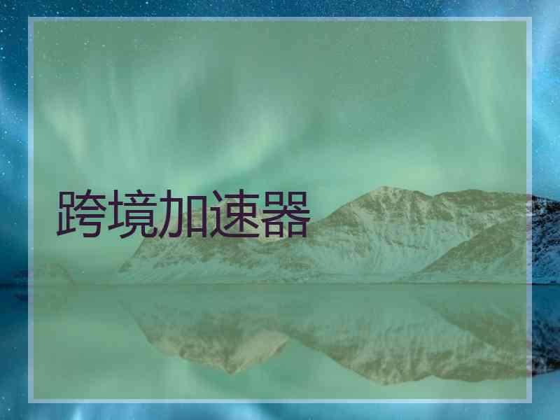 跨境加速器