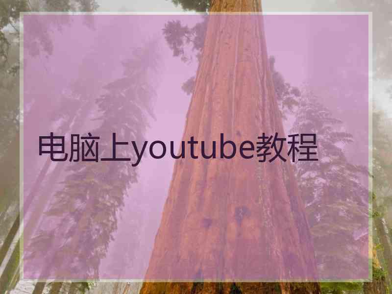 电脑上youtube教程