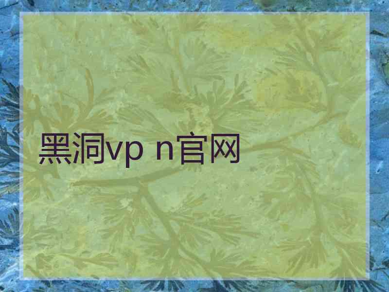 黑洞vp n官网