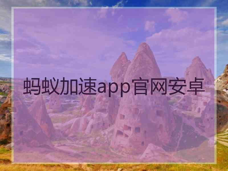 蚂蚁加速app官网安卓