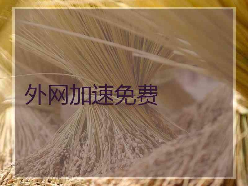 外网加速免费