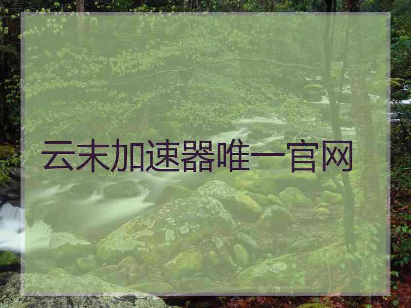 云末加速器唯一官网