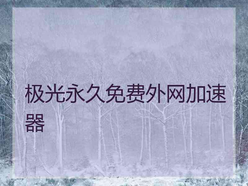 极光永久免费外网加速器