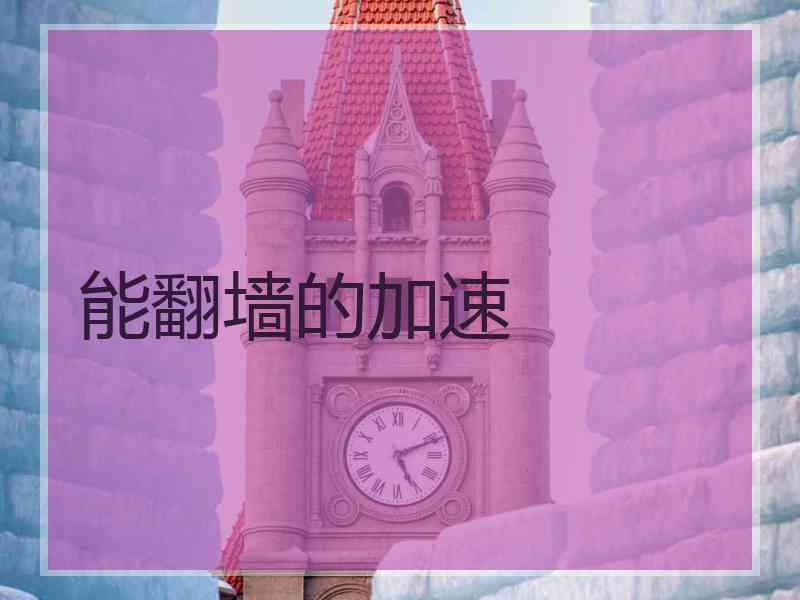 能翻墙的加速