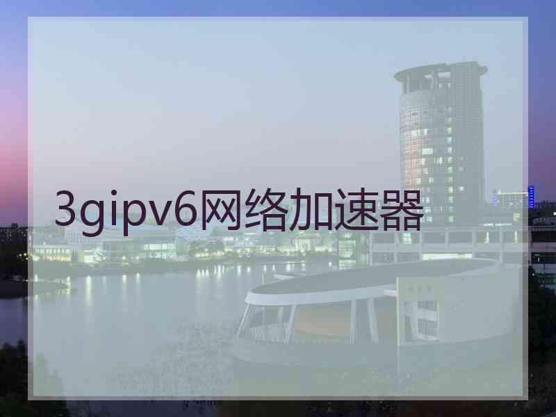 3gipv6网络加速器