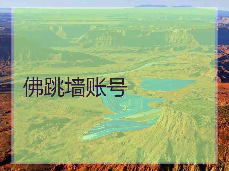 佛跳墙账号