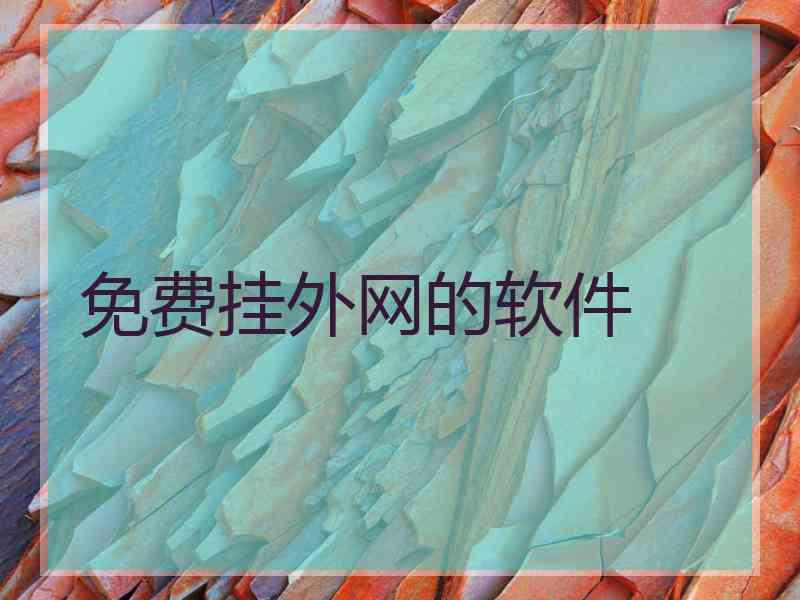 免费挂外网的软件