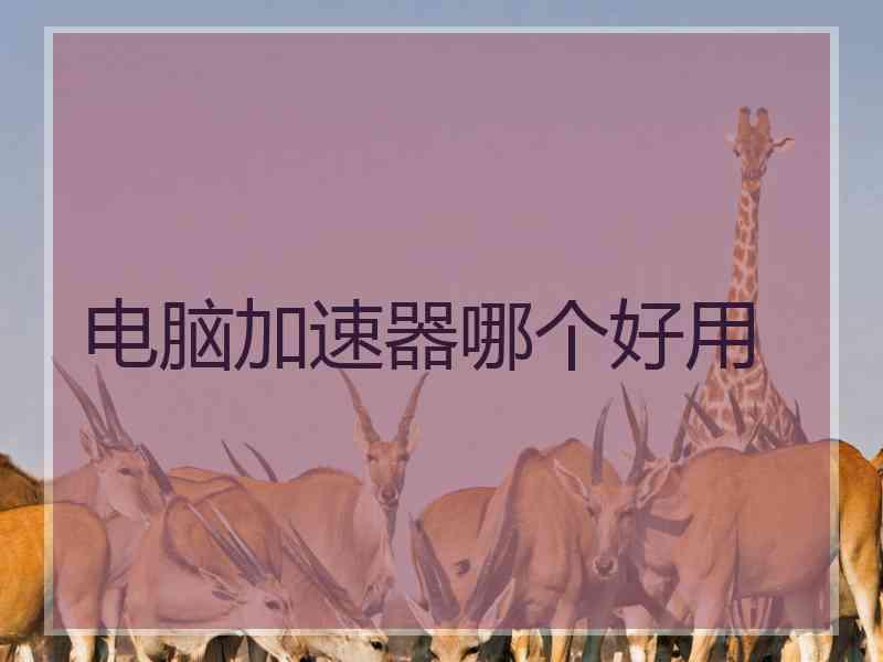 电脑加速器哪个好用